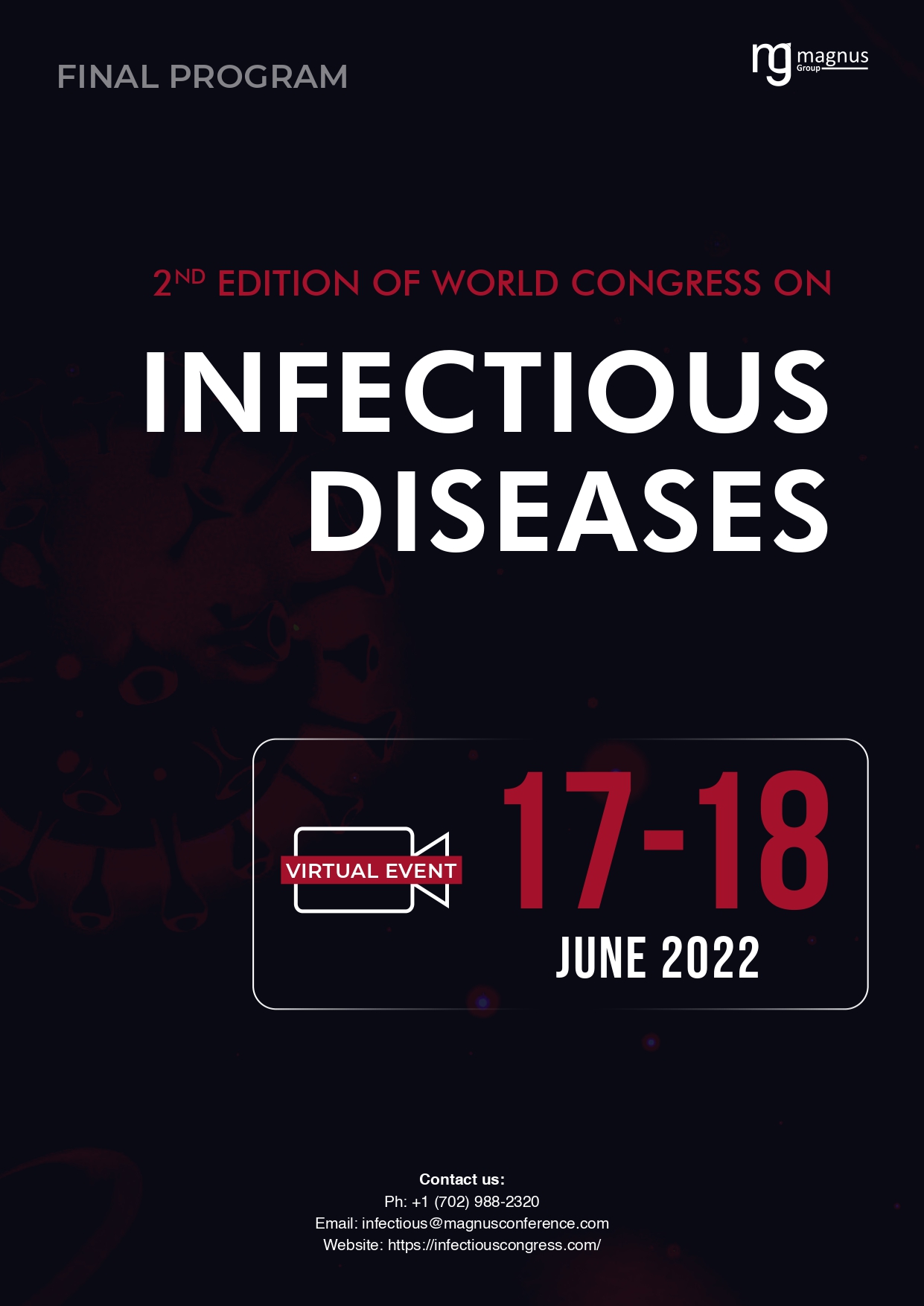 2nd Edition of  World Congress on Infectious Diseases | Virtual Event Program