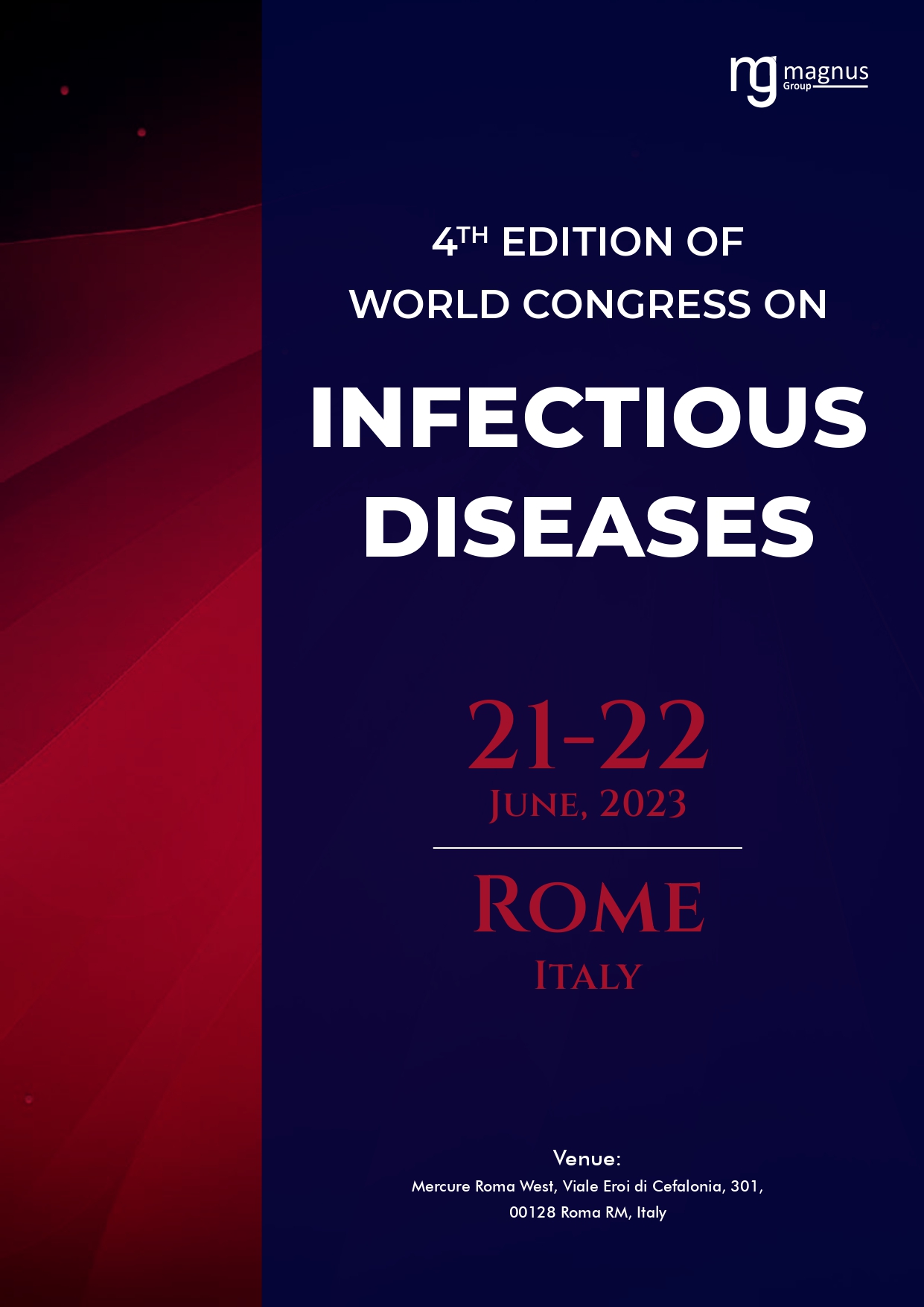4th Edition of World Congress on Infectious Diseases | Rome, Italy Book